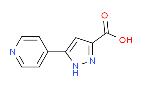 CAS No. 197775-45-4, 5-(Pyridin-4-yl)-1H-pyrazole-3-carboxylic acid