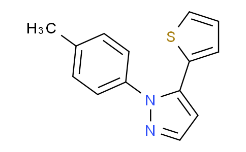 CAS No. 1269291-68-0, 5-(Thiophen-2-yl)-1-(p-tolyl)-1H-pyrazole