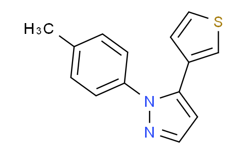 CAS No. 1269292-96-7, 5-(Thiophen-3-yl)-1-(p-tolyl)-1H-pyrazole