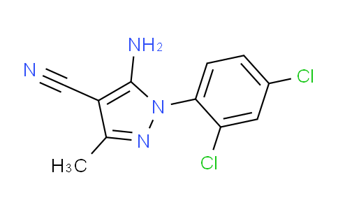 CAS No. 58791-83-6, 5-Amino-1-(2,4-dichlorophenyl)-3-methyl-1H-pyrazole-4-carbonitrile