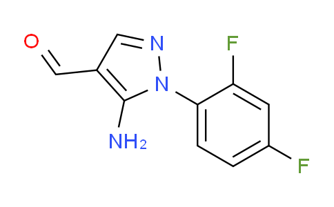 CAS No. 1220512-63-9, 5-Amino-1-(2,4-difluorophenyl)-1H-pyrazole-4-carbaldehyde
