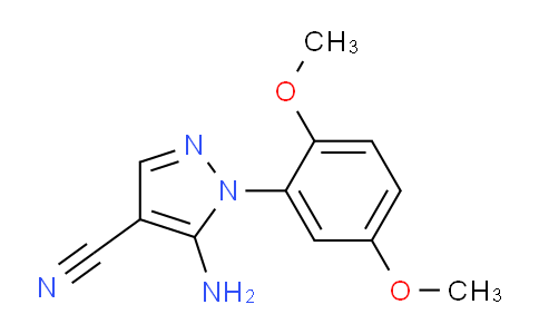 CAS No. 1176428-20-8, 5-Amino-1-(2,5-dimethoxyphenyl)-1H-pyrazole-4-carbonitrile