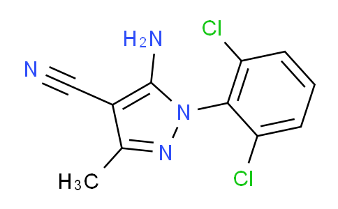 CAS No. 1072944-85-4, 5-Amino-1-(2,6-dichlorophenyl)-3-methyl-1H-pyrazole-4-carbonitrile