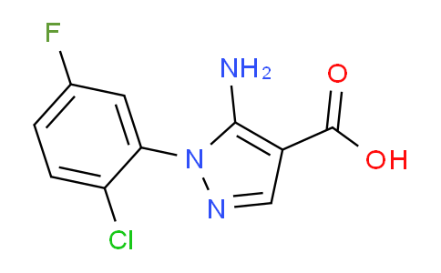 CAS No. 1232770-50-1, 5-Amino-1-(2-chloro-5-fluorophenyl)-1H-pyrazole-4-carboxylic acid