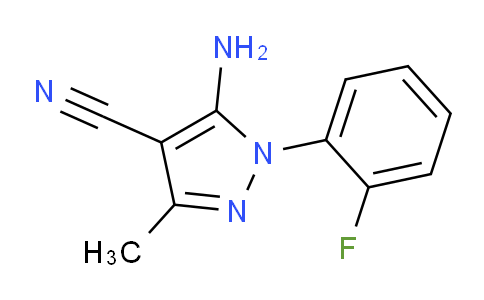 CAS No. 1072944-83-2, 5-Amino-1-(2-fluorophenyl)-3-methyl-1H-pyrazole-4-carbonitrile