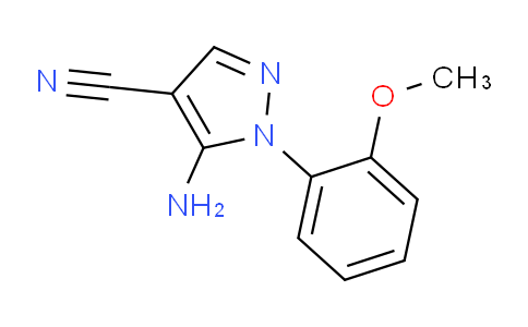 CAS No. 650628-19-6, 5-Amino-1-(2-methoxyphenyl)-1H-pyrazole-4-carbonitrile