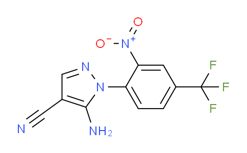 CAS No. 74990-43-5, 5-Amino-1-(2-nitro-4-(trifluoromethyl)phenyl)-1H-pyrazole-4-carbonitrile