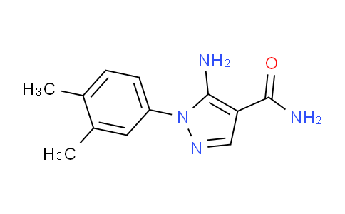 CAS No. 1416347-84-6, 5-Amino-1-(3,4-dimethylphenyl)-1H-pyrazole-4-carboxamide