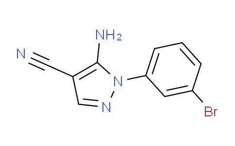 CAS No. 71856-56-9, 5-Amino-1-(3-bromophenyl)-1H-pyrazole-4-carbonitrile