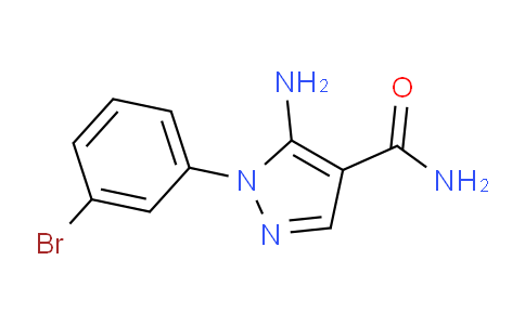CAS No. 1394755-36-2, 5-Amino-1-(3-bromophenyl)-1H-pyrazole-4-carboxamide