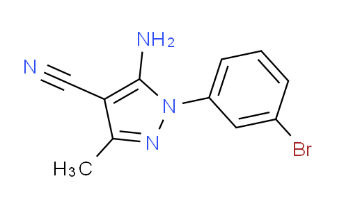 CAS No. 1072944-89-8, 5-Amino-1-(3-bromophenyl)-3-methyl-1H-pyrazole-4-carbonitrile