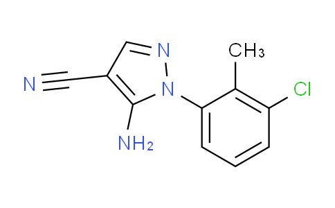 CAS No. 1207832-99-2, 5-Amino-1-(3-chloro-2-methylphenyl)-1H-pyrazole-4-carbonitrile