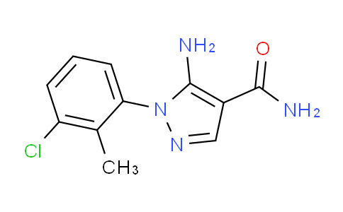 CAS No. 1416341-62-2, 5-Amino-1-(3-chloro-2-methylphenyl)-1H-pyrazole-4-carboxamide