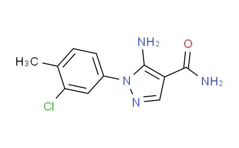 CAS No. 1416345-07-7, 5-Amino-1-(3-chloro-4-methylphenyl)-1H-pyrazole-4-carboxamide