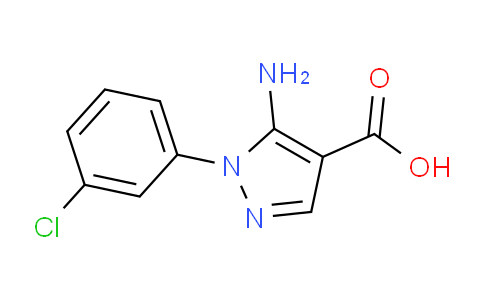 CAS No. 15070-84-5, 5-Amino-1-(3-chlorophenyl)-1H-pyrazole-4-carboxylic acid