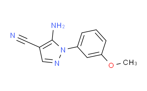 CAS No. 650628-66-3, 5-Amino-1-(3-methoxyphenyl)-1H-pyrazole-4-carbonitrile