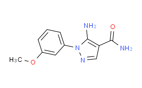 CAS No. 1416340-32-3, 5-Amino-1-(3-methoxyphenyl)-1H-pyrazole-4-carboxamide