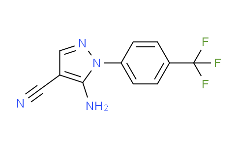 CAS No. 80025-67-8, 5-Amino-1-(4-(trifluoromethyl)phenyl)-1H-pyrazole-4-carbonitrile