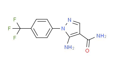 CAS No. 1549058-35-6, 5-Amino-1-(4-(trifluoromethyl)phenyl)-1H-pyrazole-4-carboxamide