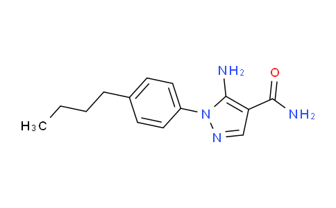 CAS No. 1416345-52-2, 5-Amino-1-(4-butylphenyl)-1H-pyrazole-4-carboxamide