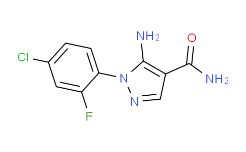 CAS No. 1416339-37-1, 5-Amino-1-(4-chloro-2-fluorophenyl)-1H-pyrazole-4-carboxamide