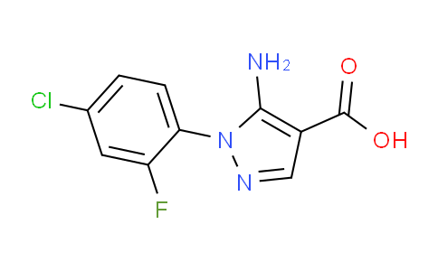 CAS No. 1026330-16-4, 5-Amino-1-(4-chloro-2-fluorophenyl)-1H-pyrazole-4-carboxylic acid