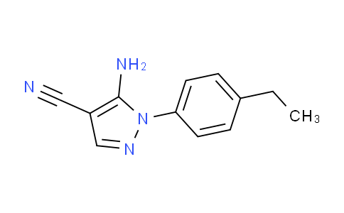 CAS No. 1176618-40-8, 5-Amino-1-(4-ethylphenyl)-1H-pyrazole-4-carbonitrile