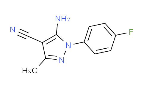 CAS No. 51516-82-6, 5-Amino-1-(4-fluorophenyl)-3-methyl-1H-pyrazole-4-carbonitrile