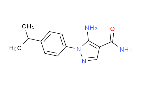 CAS No. 1404364-18-6, 5-Amino-1-(4-isopropylphenyl)-1H-pyrazole-4-carboxamide