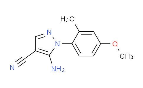 CAS No. 1416344-73-4, 5-Amino-1-(4-methoxy-2-methylphenyl)-1H-pyrazole-4-carbonitrile
