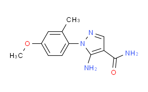 CAS No. 1416348-24-7, 5-Amino-1-(4-methoxy-2-methylphenyl)-1H-pyrazole-4-carboxamide