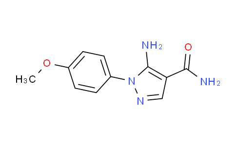 CAS No. 116884-63-0, 5-Amino-1-(4-methoxyphenyl)-1H-pyrazole-4-carboxamide
