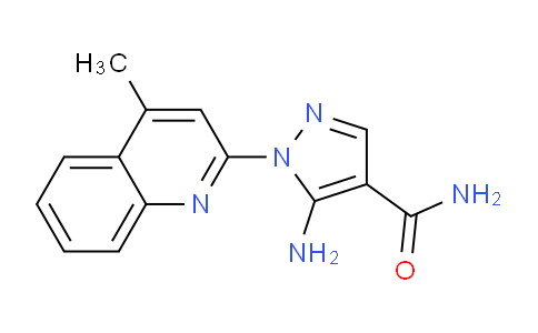 CAS No. 379242-98-5, 5-Amino-1-(4-methylquinolin-2-yl)-1H-pyrazole-4-carboxamide