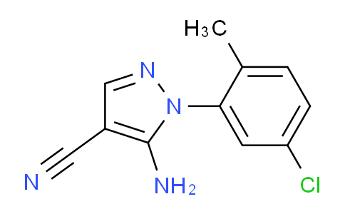 CAS No. 1159678-51-9, 5-Amino-1-(5-chloro-2-methylphenyl)-1H-pyrazole-4-carbonitrile