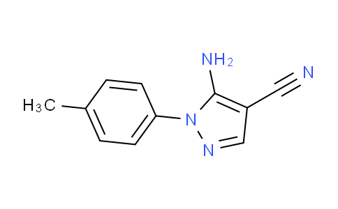 CAS No. 103646-82-8, 5-Amino-1-(p-tolyl)-1H-pyrazole-4-carbonitrile