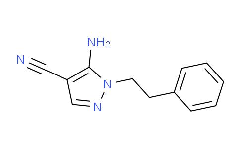 CAS No. 159979-74-5, 5-Amino-1-phenethyl-1H-pyrazole-4-carbonitrile