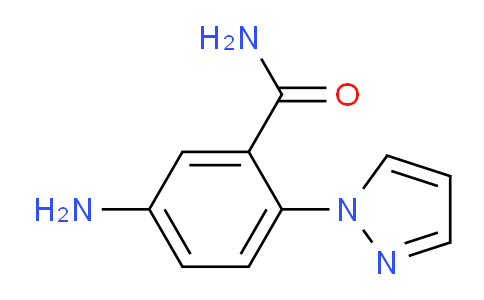 CAS No. 1158414-84-6, 5-Amino-2-(1H-pyrazol-1-yl)benzamide