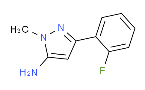 CAS No. 1012879-56-9, 5-Amino-3-(2-fluorophenyl)-1-methylpyrazole
