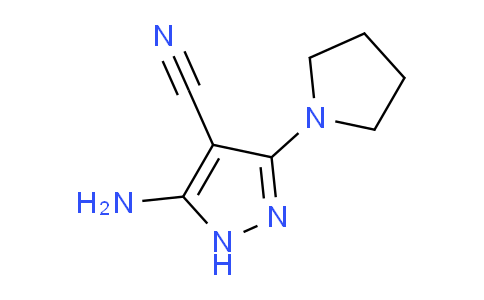 CAS No. 1119391-48-8, 5-Amino-3-(pyrrolidin-1-yl)-1H-pyrazole-4-carbonitrile