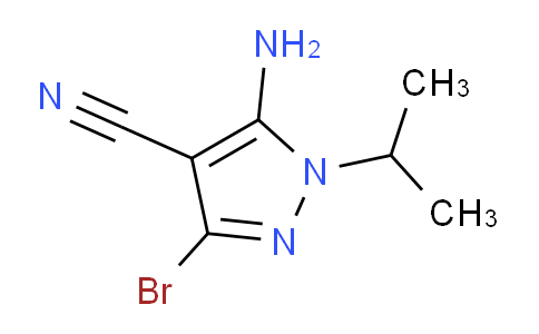 CAS No. 1390635-69-4, 5-Amino-3-bromo-1-isopropyl-1H-pyrazole-4-carbonitrile
