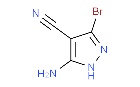 CAS No. 1384973-12-9, 5-Amino-3-bromo-1H-pyrazole-4-carbonitrile