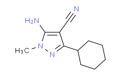 CAS No. 553672-05-2, 5-Amino-3-cyclohexyl-1-methyl-1H-pyrazole-4-carbonitrile