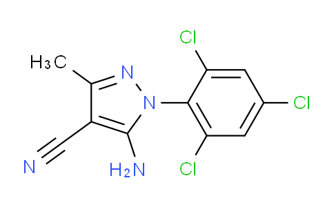 CAS No. 362601-75-0, 5-Amino-3-methyl-1-(2,4,6-trichlorophenyl)-1H pyrazole-4-carbonitrile