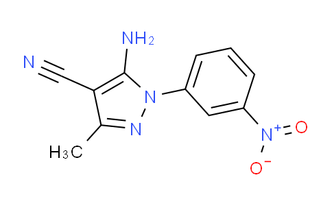 CAS No. 107842-58-0, 5-Amino-3-methyl-1-(3-nitrophenyl)-1H-pyrazole-4-carbonitrile