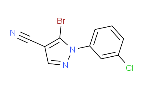CAS No. 1269291-97-5, 5-Bromo-1-(3-chlorophenyl)-1H-pyrazole-4-carbonitrile