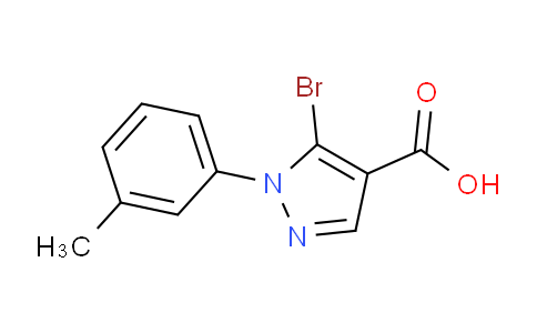 CAS No. 1399656-96-2, 5-Bromo-1-(m-tolyl)-1H-pyrazole-4-carboxylic acid