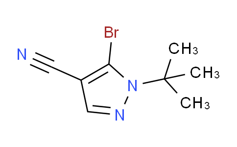 CAS No. 1269292-54-7, 5-Bromo-1-(tert-butyl)-1H-pyrazole-4-carbonitrile