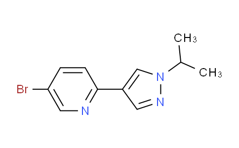 CAS No. 1394022-29-7, 5-Bromo-2-(1-isopropyl-1H-pyrazol-4-yl)pyridine