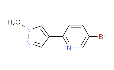 CAS No. 1394023-12-1, 5-Bromo-2-(1-methyl-1H-pyrazol-4-yl)pyridine