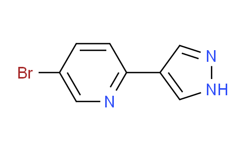 CAS No. 1346541-78-3, 5-Bromo-2-(1H-pyrazol-4-yl)pyridine
